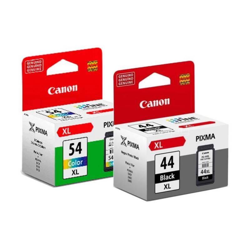 CANON - Cartuchos Canon Pg-44XL Y Cl-54XL E401 E471 E3110 E481 E4210