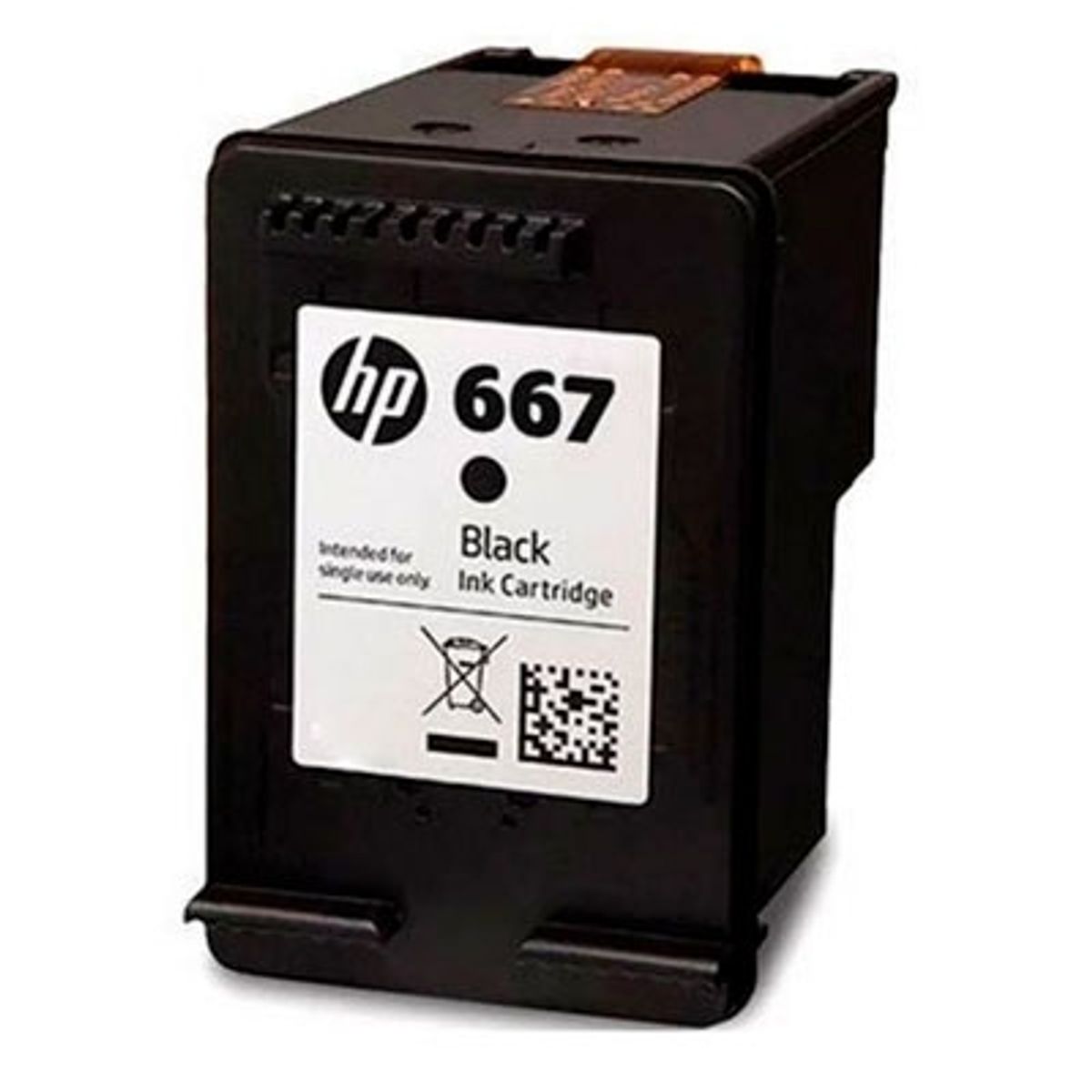 HP - Cartucho Original 667 Negro Para Deskjet Ink 2775 2375 2875