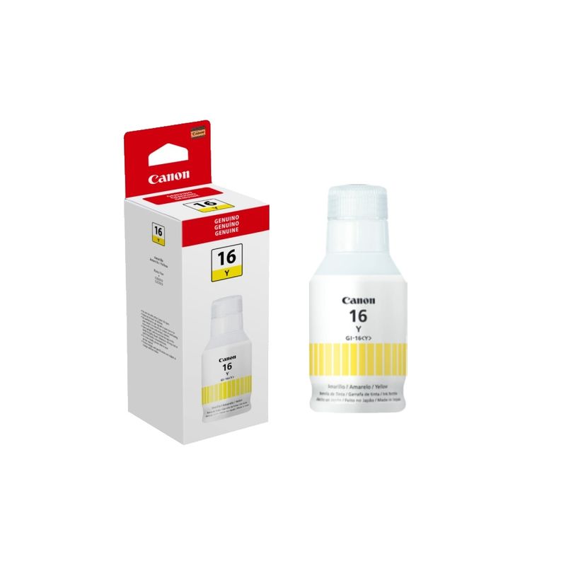 CANON - Tinta Original Canon Gi-16 Amarilla MAXIFY GX6010 GX7010