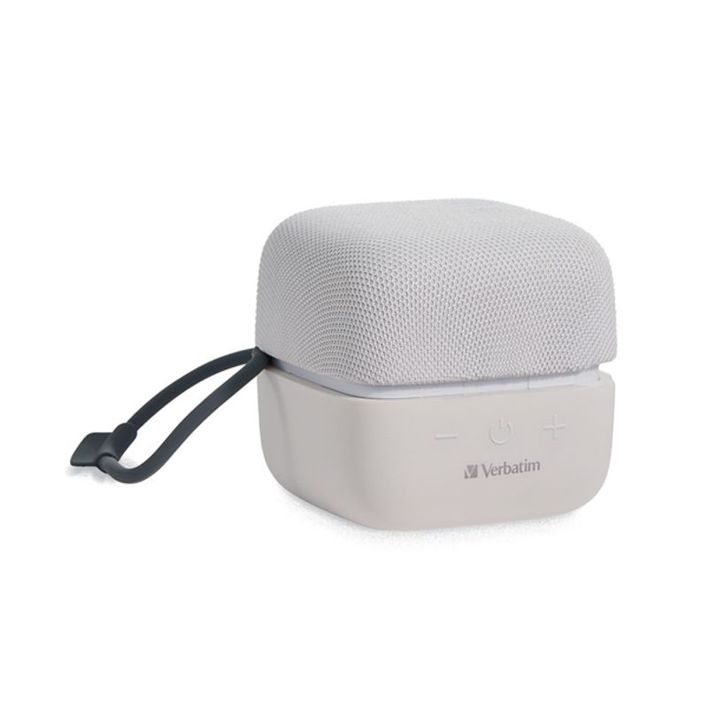 VERBATIM - PARLANTE INALAMBRICO CUBE CON ALTAVOZ  BLUETOOTH BLANCO