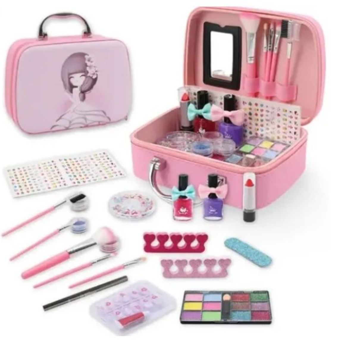 ZHOPI CO - Set De Maquillaje Para Niñas Estuche Cofre