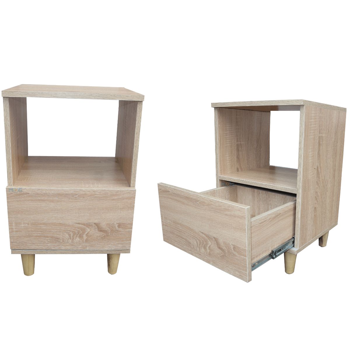 MAOS - Combo X2 Mesa De Noche  Nochero  Mesa Auxiliar