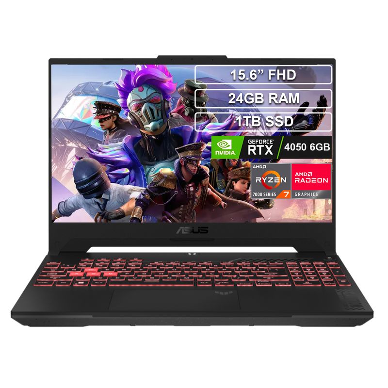 ASUS - Portátil ASUS TUF GAMING A15 Ryzen 7 7435HS 24GB 1TB RTX4050