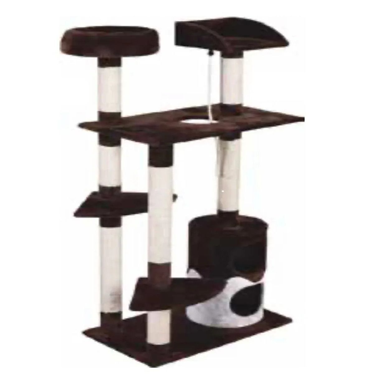 GENERICO - Gimnasio Rascador para Gatos SHW2131 CaféBlanco