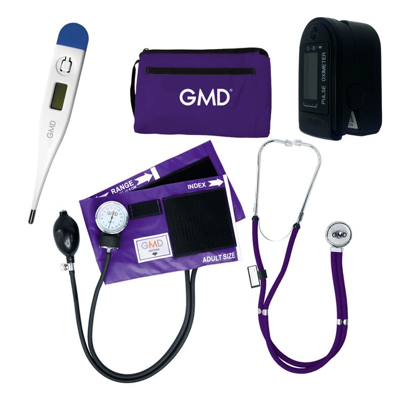GMD - Kit Completo Enfermería Uso Clínico Y Estudiantil 4 Piezas Purpura