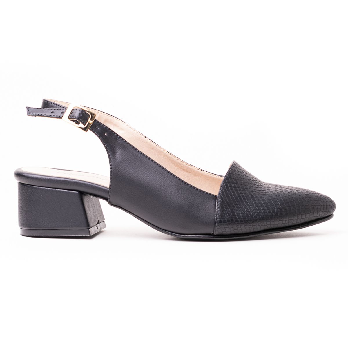 PRICE SHOES - Price Shoes Tacon Cerrado Puntudo Mujer 542684-1NEGRO