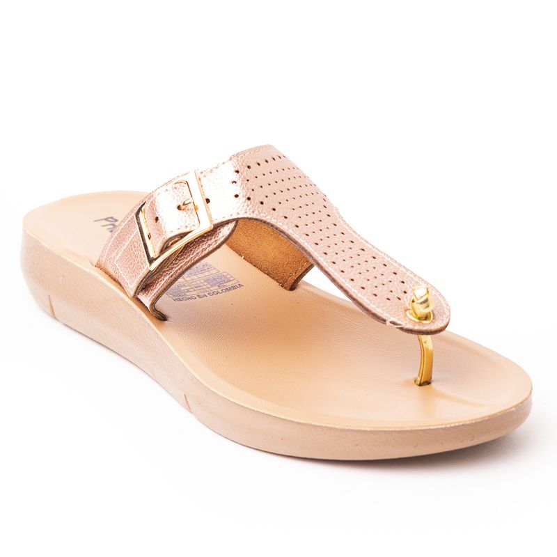 PRICE SHOES - Price Shoes Sandalia Confort Mujer 692Y09OROROSA