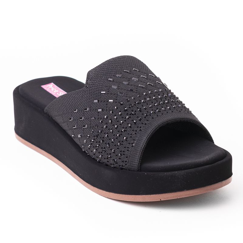 PRICE SHOES - Price Shoes Sandalia Confort Mujer 4723058NEGRO