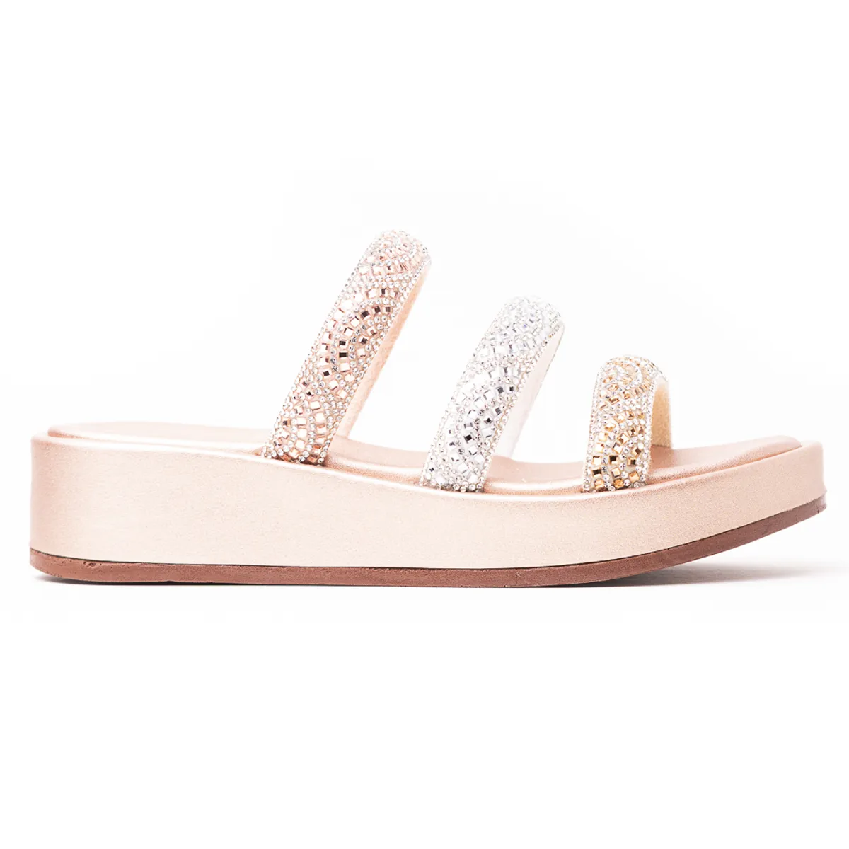 PRICE SHOES - Price Shoes Sandalia Confort Mujer 4729016OROROSA