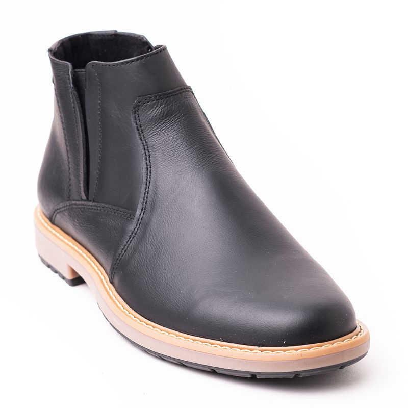 SKY WALK - Sky Walk Botas Cuero Hombre 663111168NEGRO