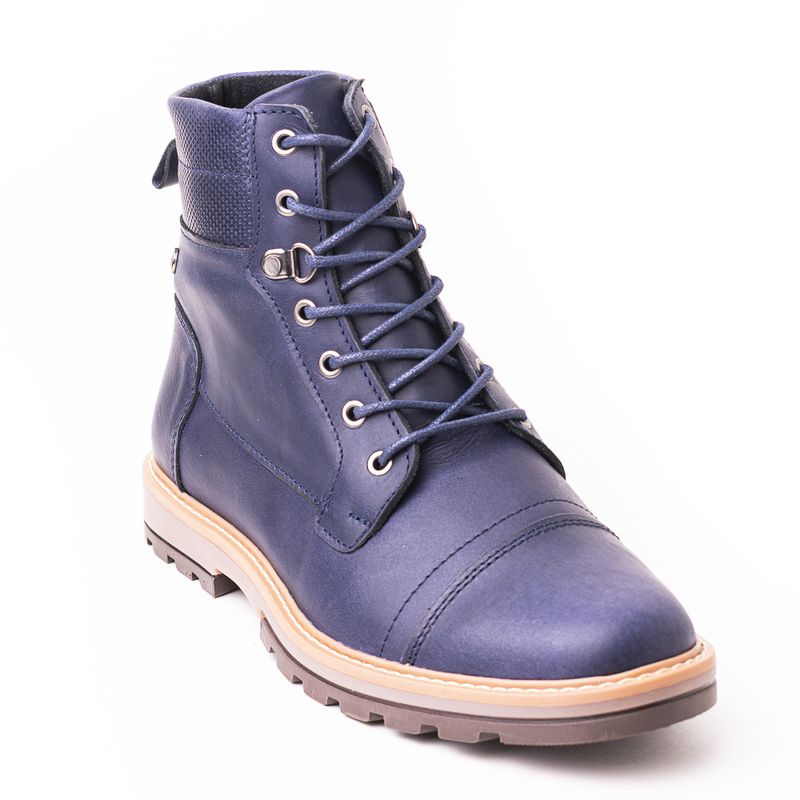 SKY WALK - Sky Walk Botas Cuero Hombre 66311195AZUL