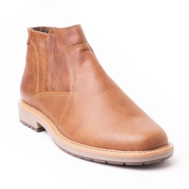 SKY WALK - Sky Walk Botas Cuero Hombre 663111168MIEL