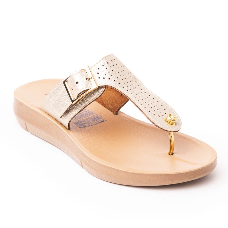 PRICE SHOES - Price Shoes Sandalia Confort Mujer 692Y09CHAMPANA