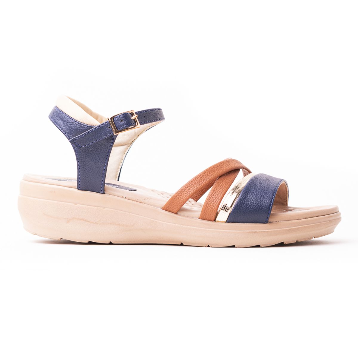 PRICE SHOES - Priceshoes Sandalias Confort Para Mujer 182NV352AZUL