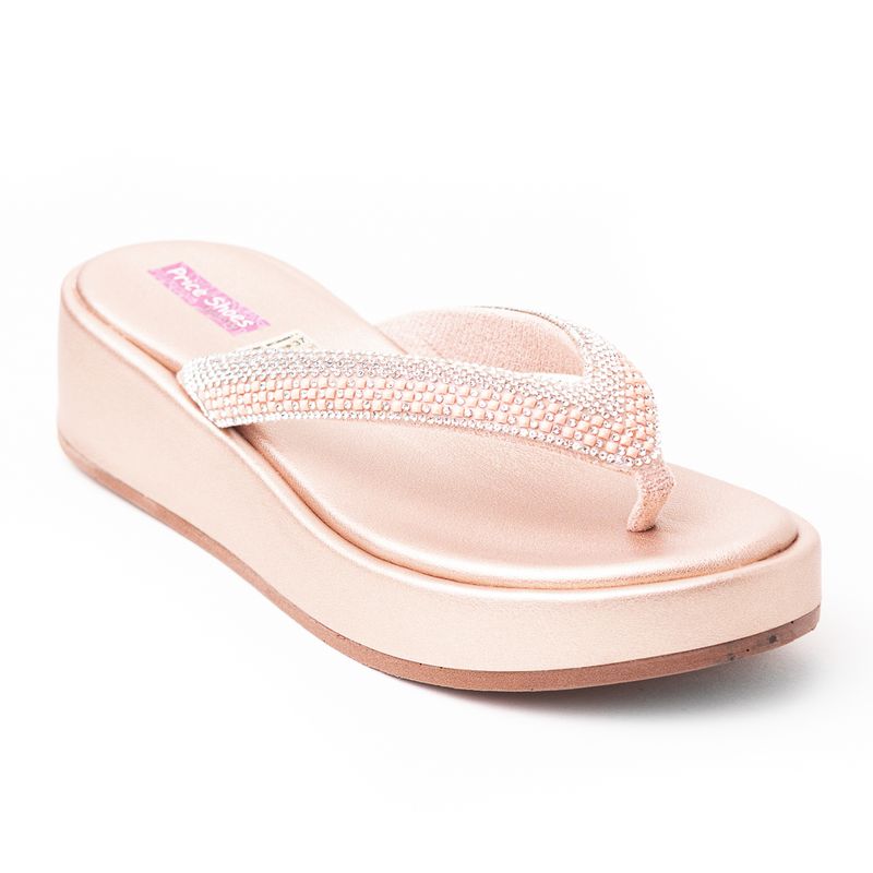 PRICE SHOES - Price Shoes Sandalia Confort Mujer 4729017OROROSA