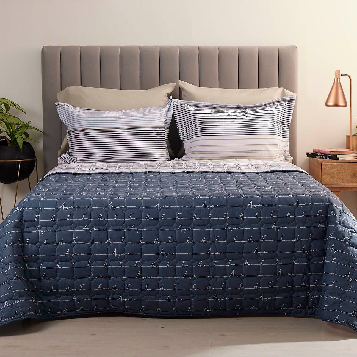 DISTRIHOGAR - Cubrelecho Doblefaz 150 Hilos Polialgodón Silent Semidoble