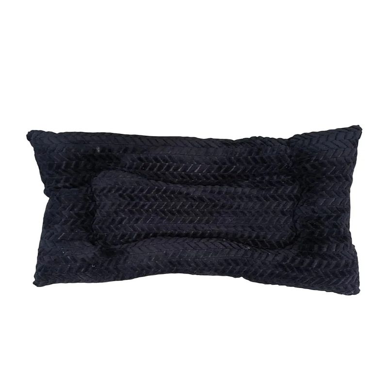 GENERICO - Cama para Perro Estilo Hueso Talla S Color Negro