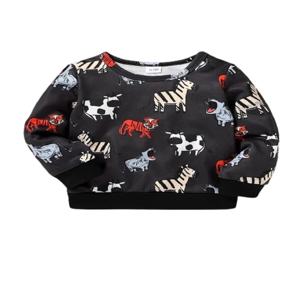 100 - Sueter Negro de Bebe Estilo Safari