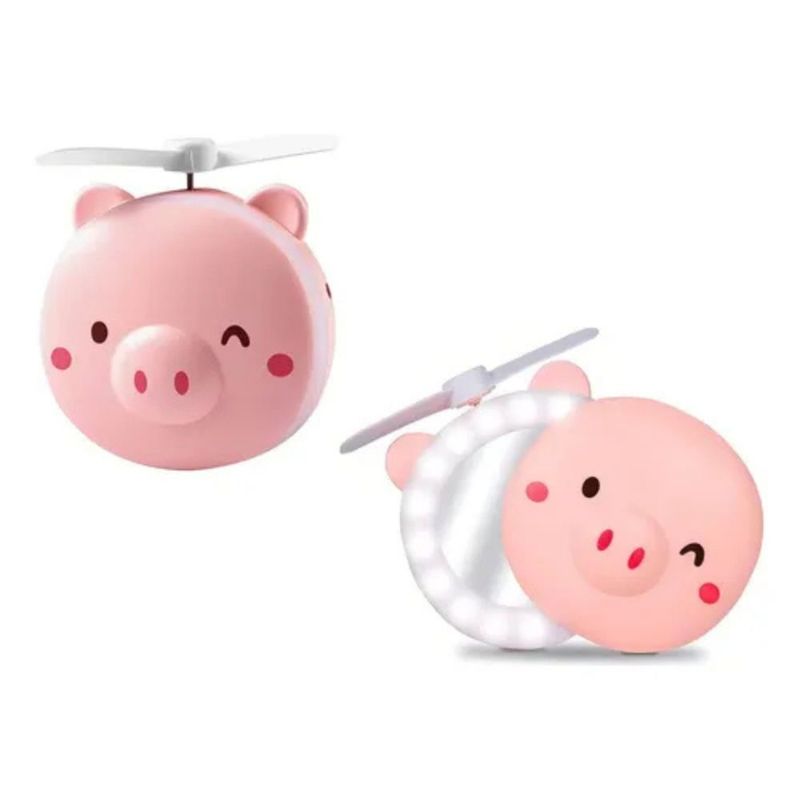 GENERICO - Espejo Luz Led Ventilador Osito
