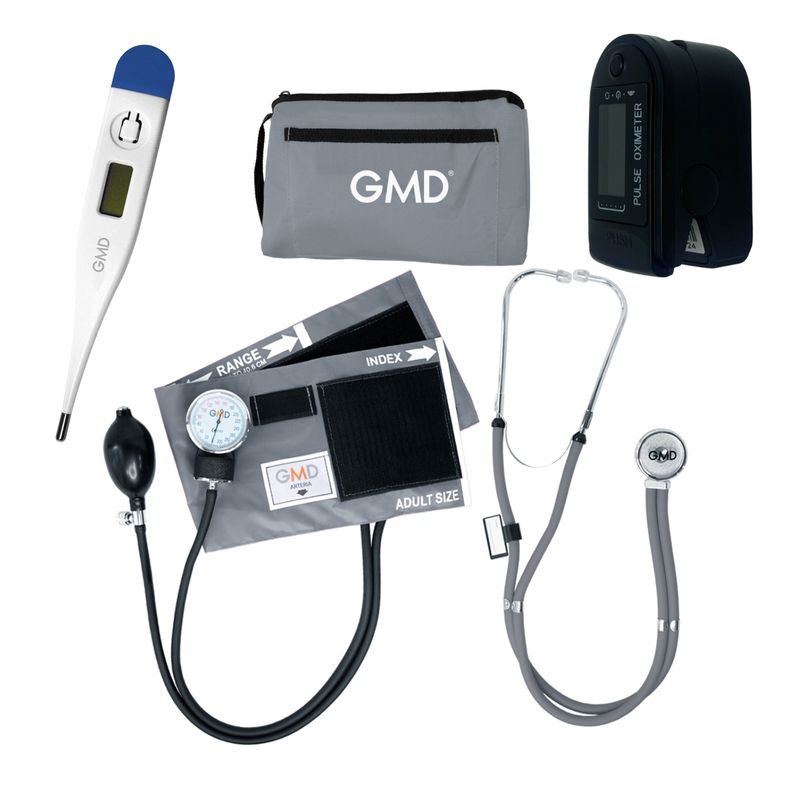GMD - Kit Completo Enfermería Uso Clínico Y Estudiantil 4 Piezas Gris
