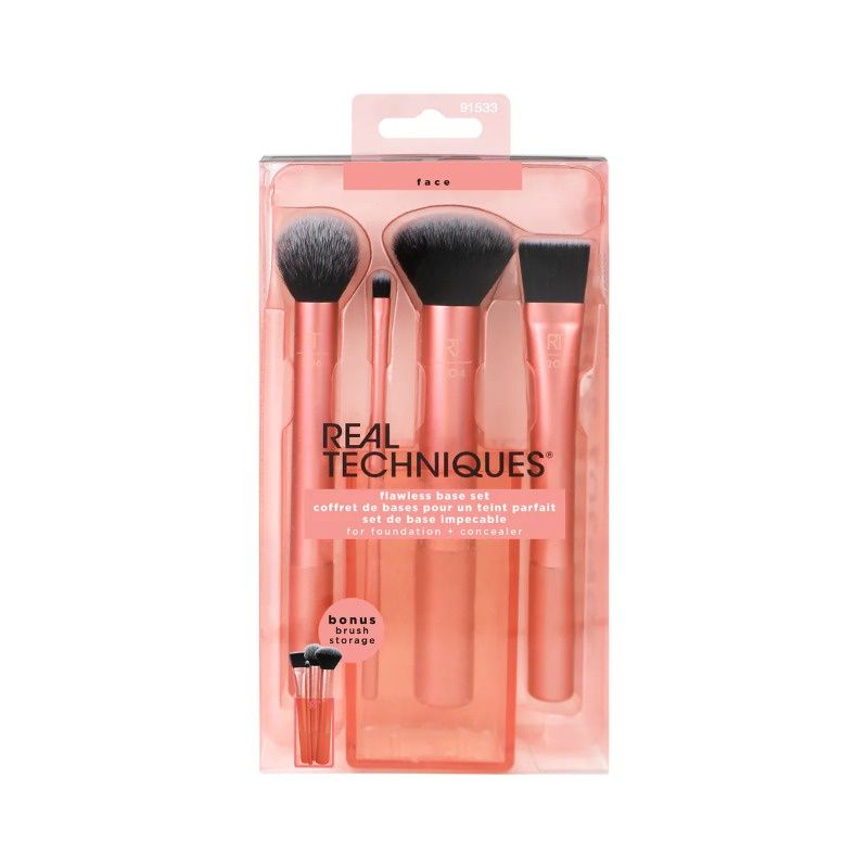 GENERICO - Juego de brochas de maquillaje Flawless Base Real Techniques