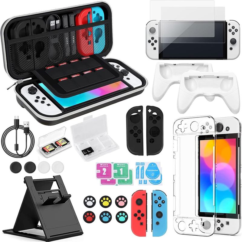 ONE PIXEL - Kit De Estuche Y Accesorios Para Nintendo Switch Oled