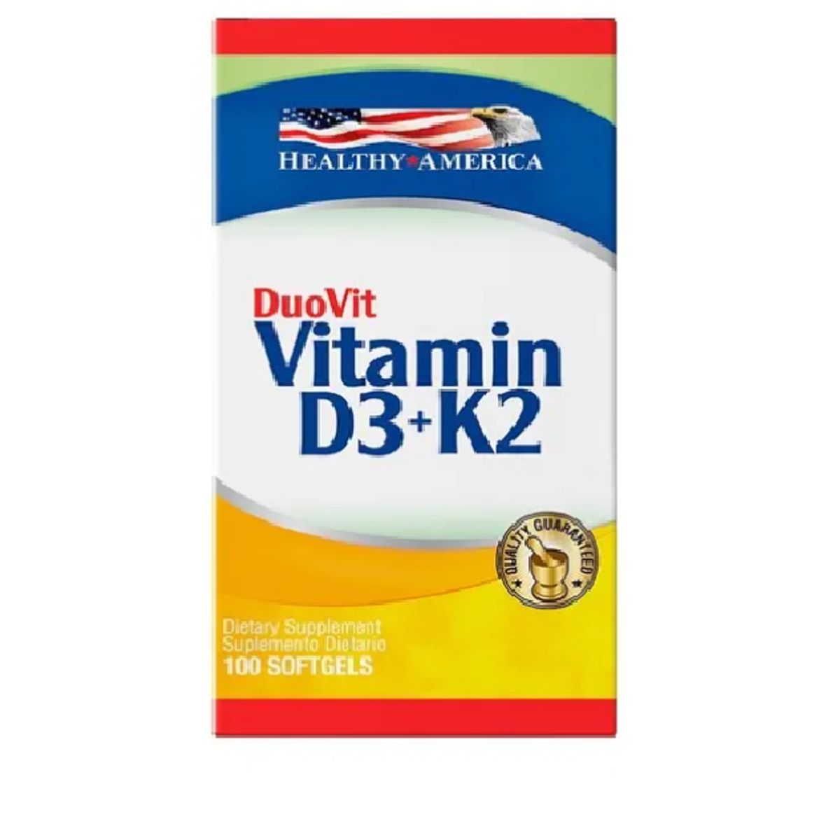 HEALTHY AMERICA - VITAMINA D3 + K2 DUOVIT X 100 CAPSULAS BLANDAS
