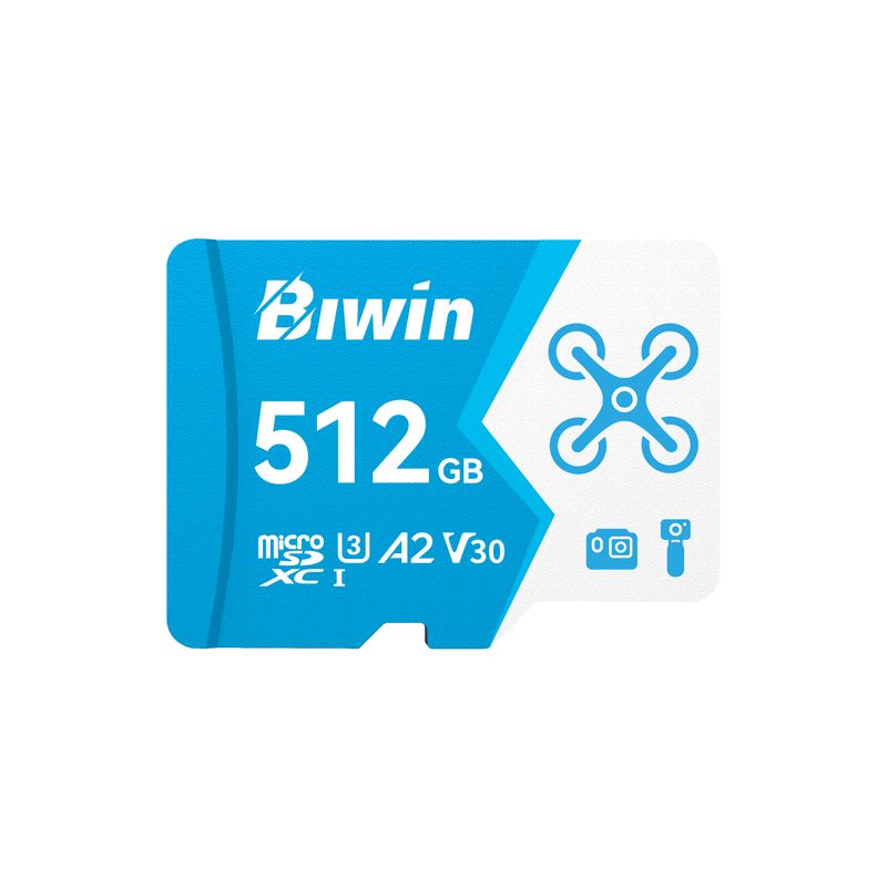 GENERICO - Tarjeta MicroSD Biwin MS160 512GB para Cámaras y Drones