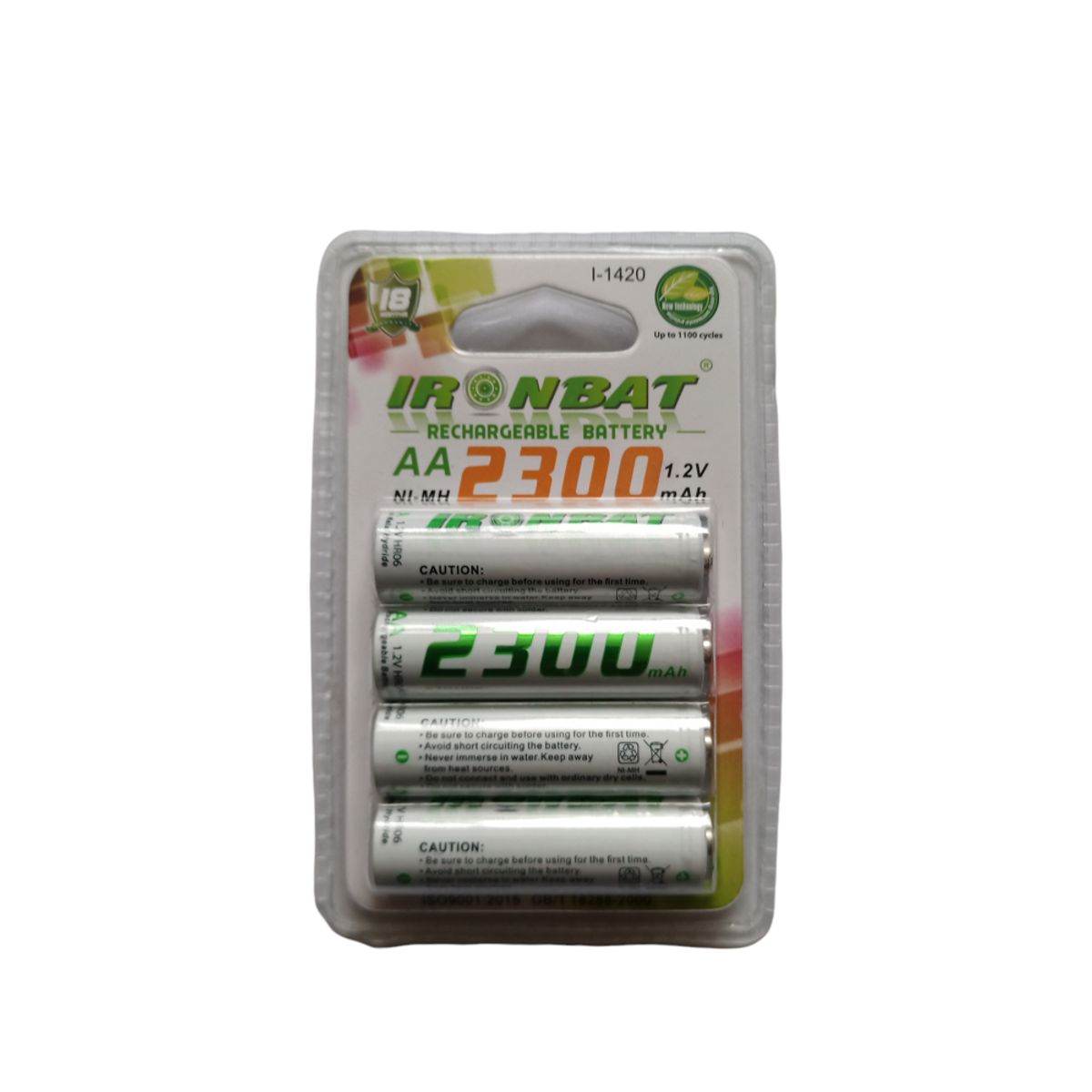 IRONBAT - Pilas Recargables Aa X4 Unidades De 2300 Amp