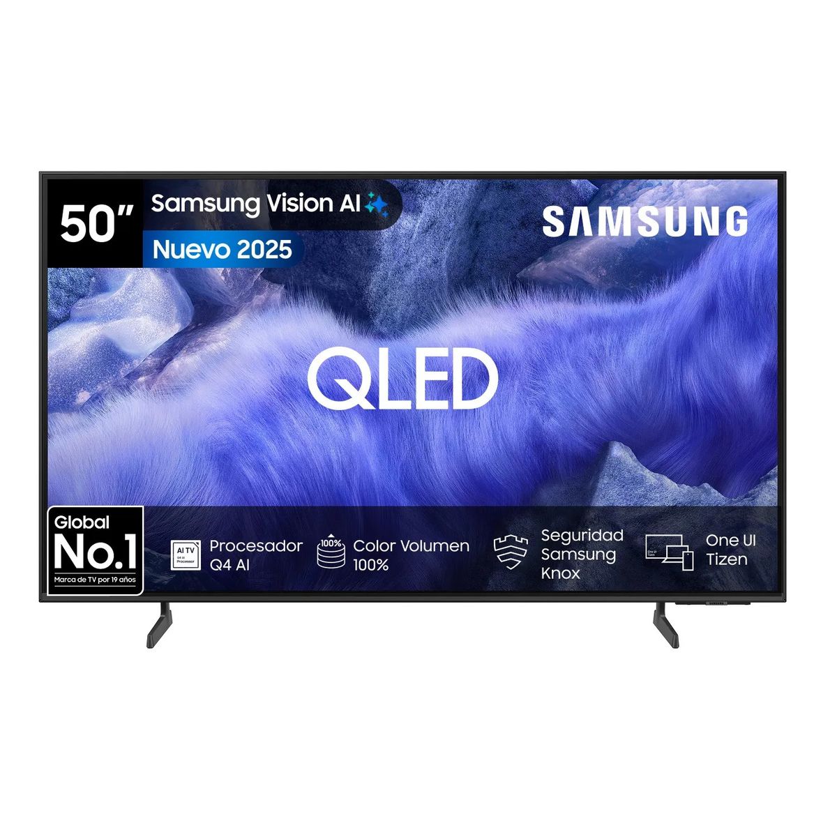 SAMSUNG - Televisor Samsung Smart Tv 50 Pulgadas QLED 4K QEF1 2025 QA Symphony
