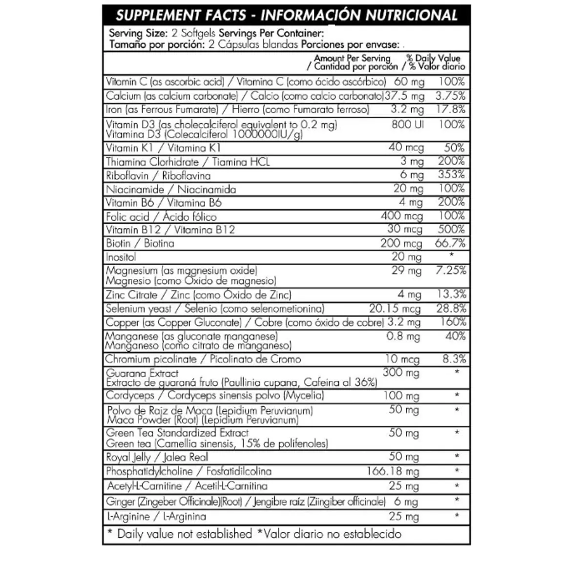 HEALTHY AMERICA - SUPLEMENTO ENERGYTON X 30 CAPSULAS BLANDAS