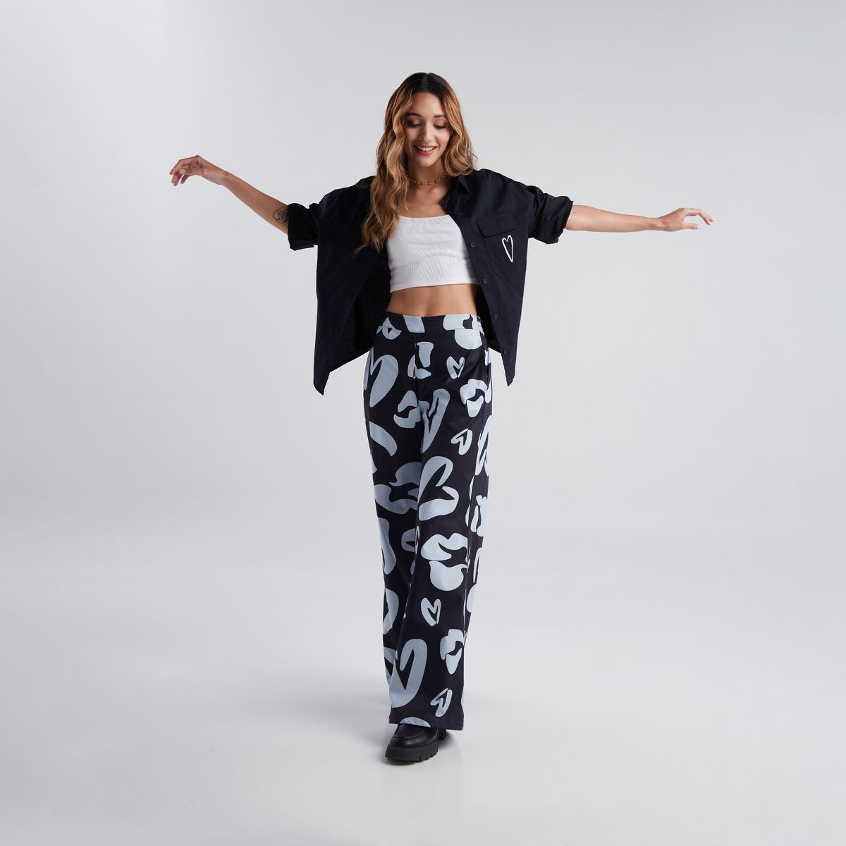 JULIANA SANCHEZ - Pantalón Soy libre - Azul