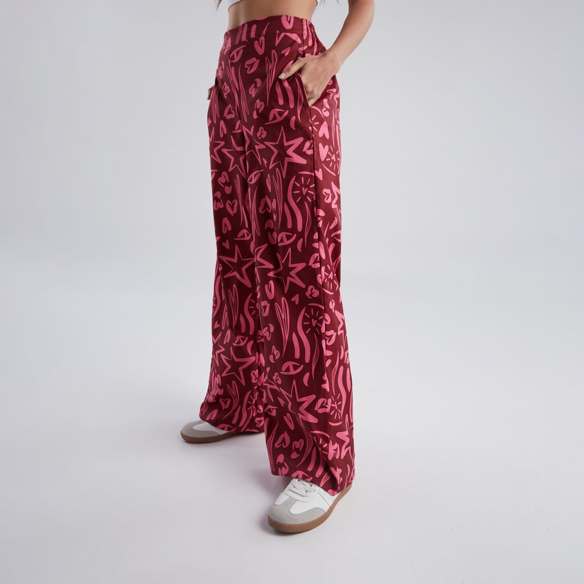 JULIANA SANCHEZ - Pantalón There for you - Vinotinto