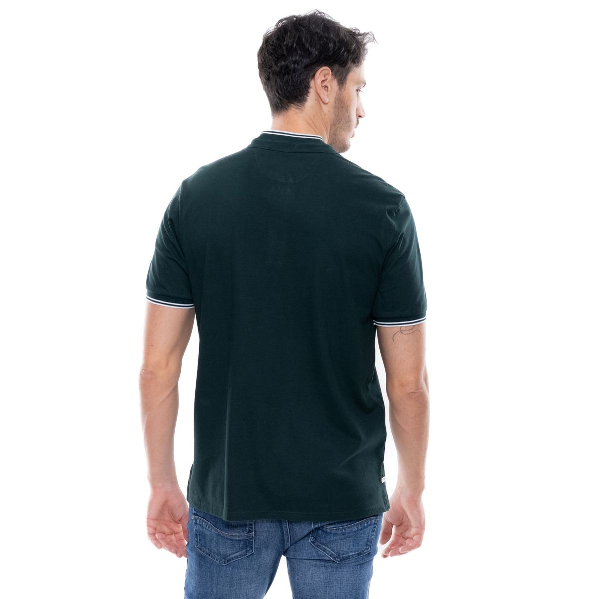 COLOR BLUE - Polo Cuello Nerú Unicolor