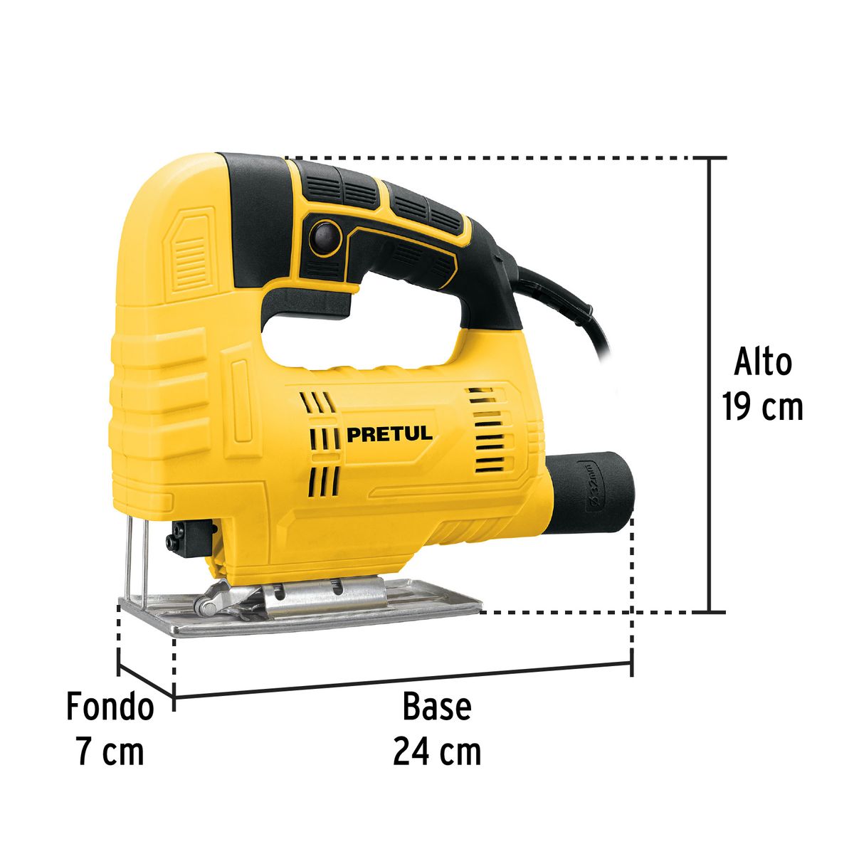 PRETUL - Sierra Caladora 400 W Zanco T Pretul Bisel 45° Corte 55 Mm