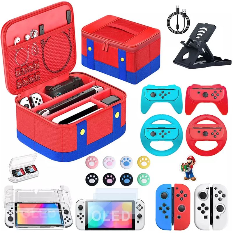 ONE PIXEL - Maleta Estuche De Viaje Para Nintendo Switch Multiprotección