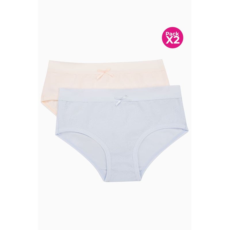 LILI PINK - Hipster para niñas paquete x2 en algodón