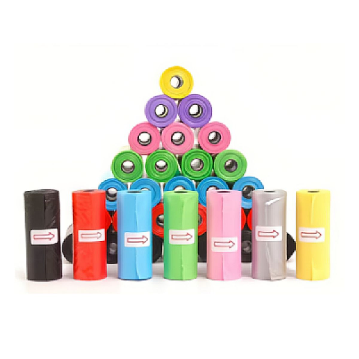 HALLY PET - Maletín Cargador Mediano + Dispensador + 20 Rollos Rojo