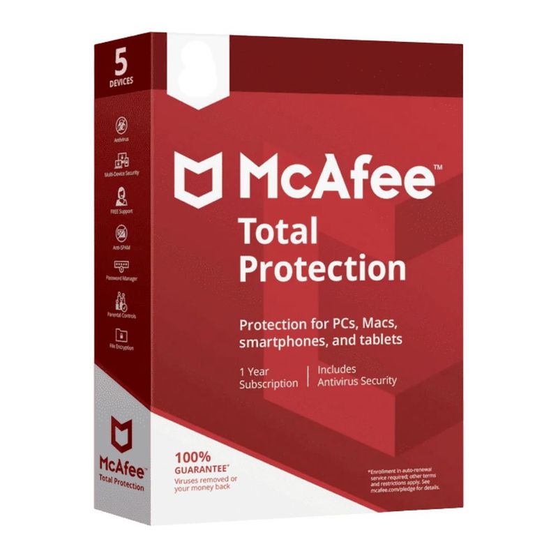 MCAFEE - Antivirus McAfee Total Protection 10 Dispositivos por 1 año