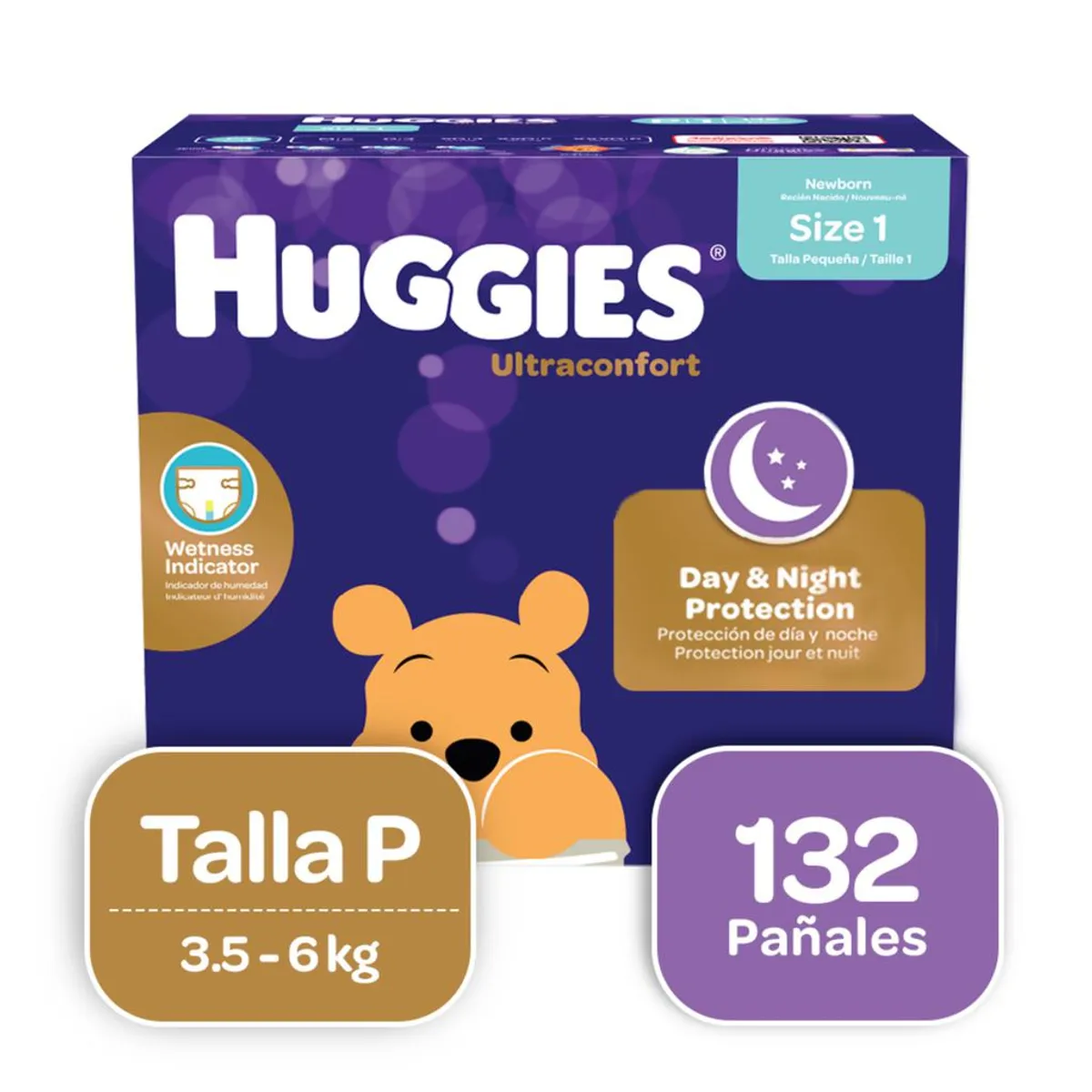 HUGGIES - Pañales Huggies Ultraconfort Talla P / 132 Unidades