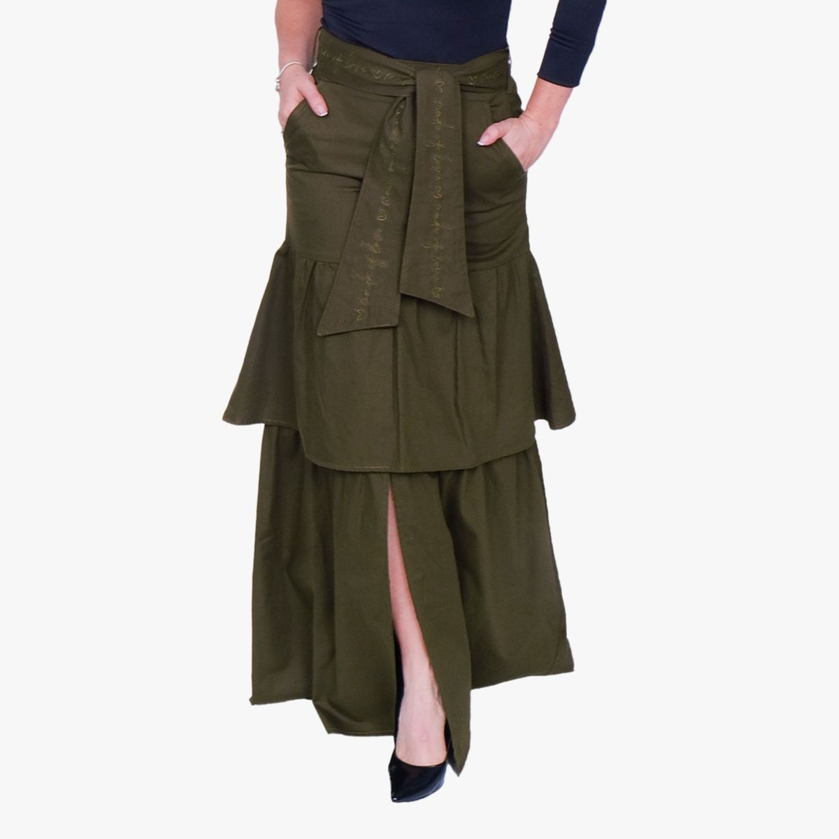 JULIANA SANCHEZ - Falda Boleros Verde - Verde