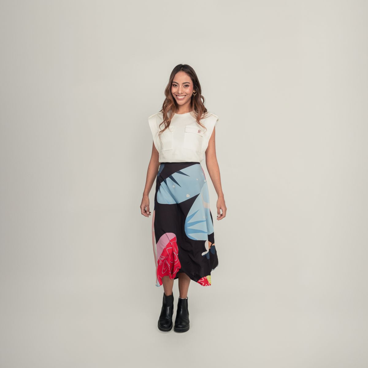 JULIANA SANCHEZ - Falda Amor incondicional - Negro