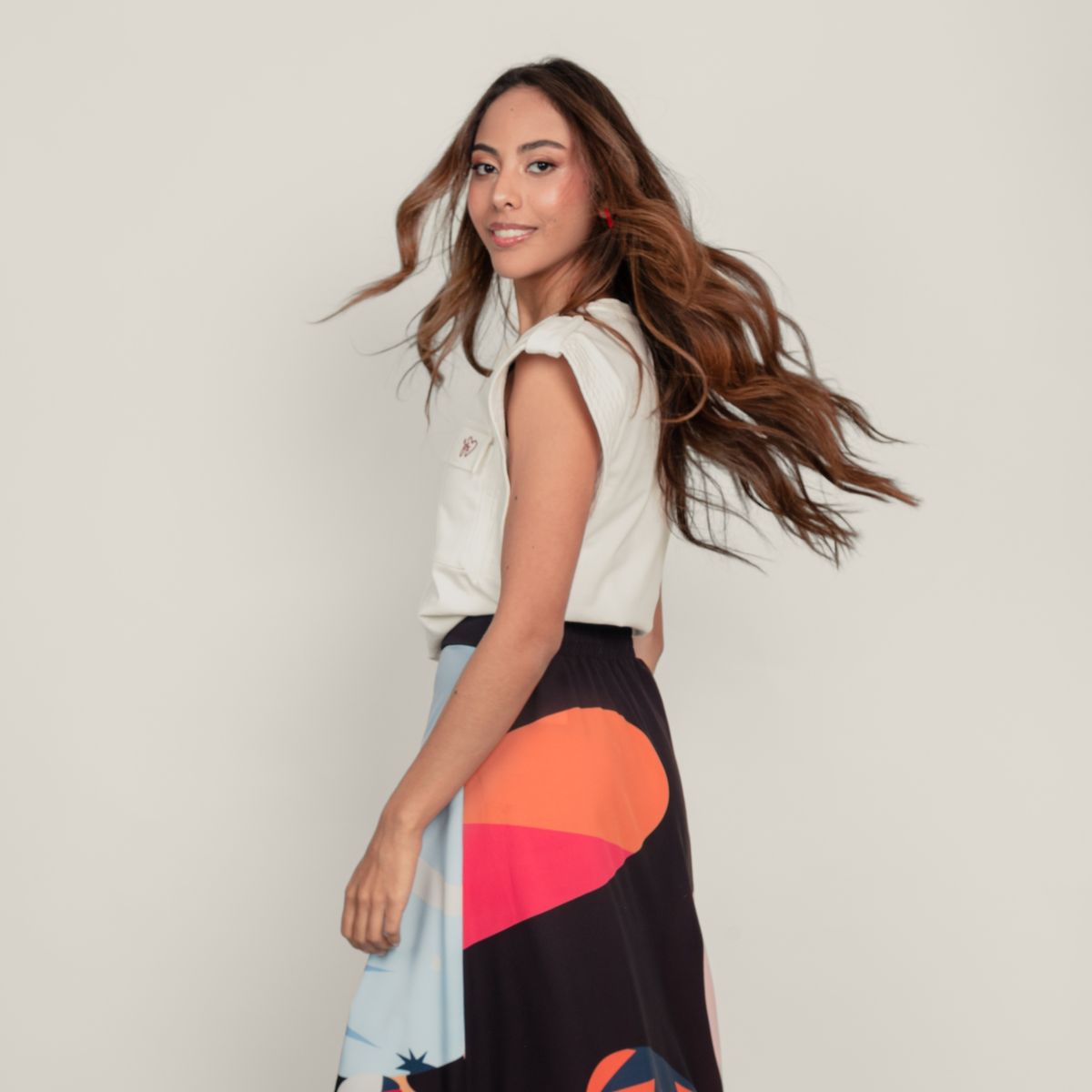 JULIANA SANCHEZ - Falda Amor incondicional - Negro