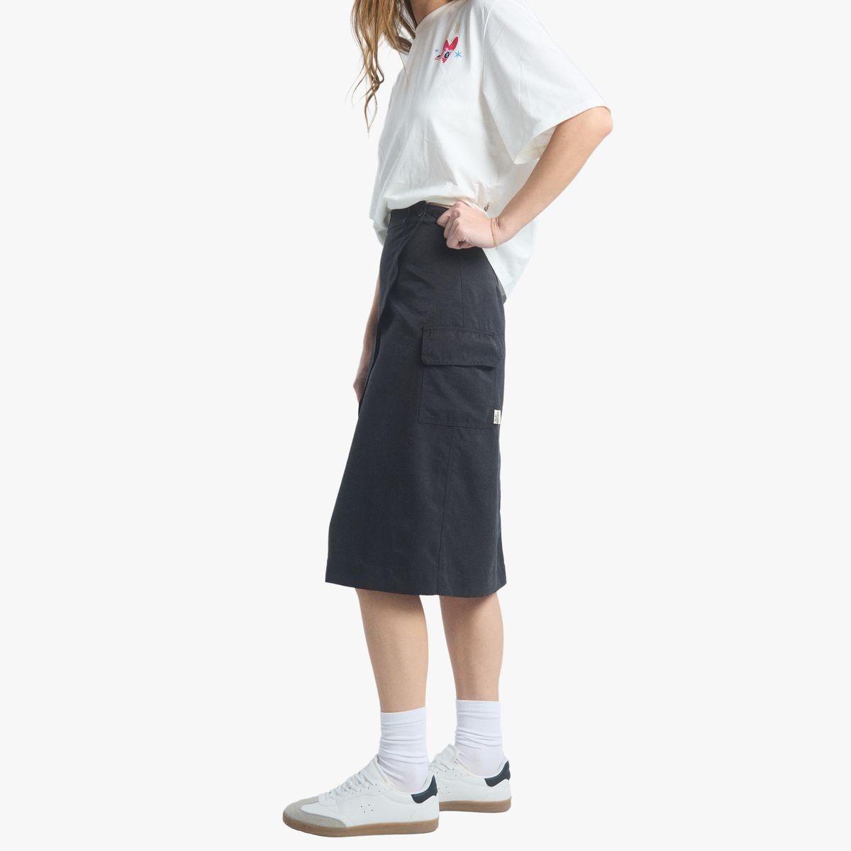 JULIANA SANCHEZ - Falda Cargo - Negro JULIANA SANCHEZ