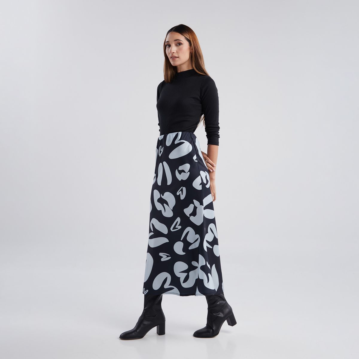 JULIANA SANCHEZ - Falda Soy libre - Azul