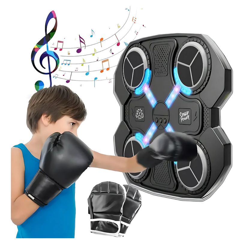 GENERICO - Máquina de Boxeo para Niños con Guantes y Bluetooth