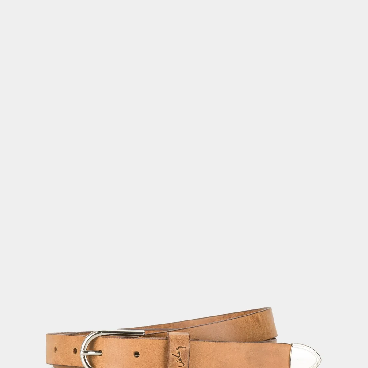 VELEZ - Vélez Cinturón Unifaz Hera De Cuero Para Mujer Puntera Metálica Miel