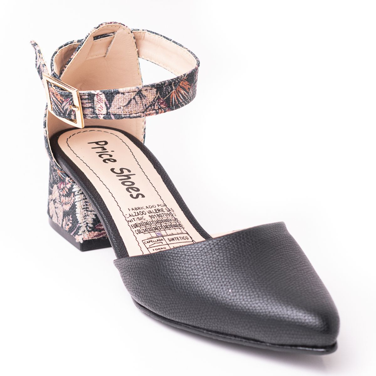 PRICE SHOES - Price Shoes Tacon puntudo bajo para Mujer 9721054NEGRO