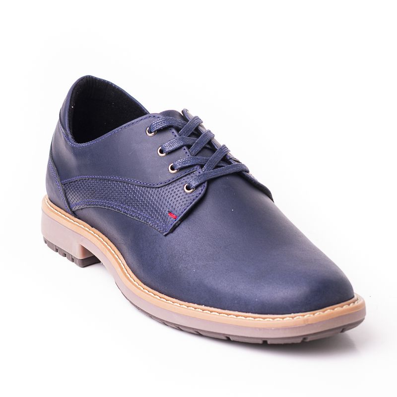 SKY WALK - Sky Walk Zapato Cordon en Cuero Para Caballero 66311193AZUL