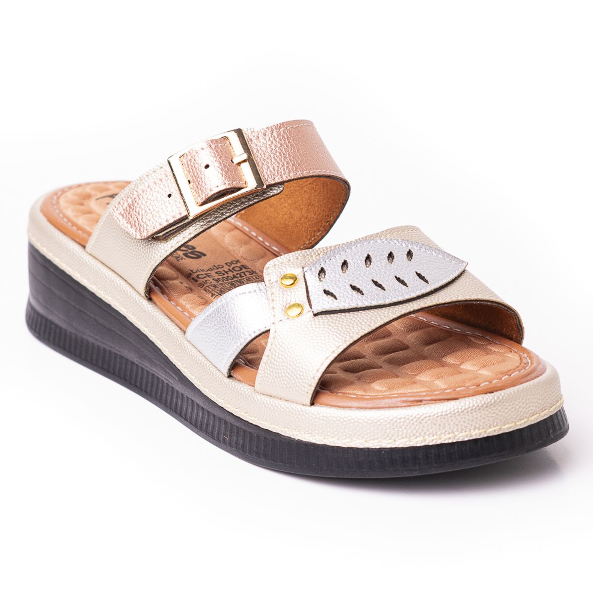 PRICE SHOES - Priceshoes Sandalia Confort Para Mujer 6925520OROROSA